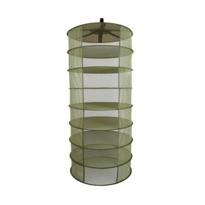 Ioensy - Red De Malla Seca Para Colgar Plantas De 2 Pies Y 8 Capas, Ligera, Con Bolsa De Transporte, Transpirable, Verde