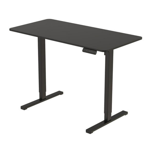 Escritorio Electrico Altura Ajustable Negro Oficina 120X60 Cm Moderno
