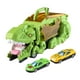 thumbnail image 4 of Dinosaurio Camión Coche Juguete Almacenable Para Niñas De 3 4 5 Años Regalo De Cumpleaños Verde Con 2 Coches, 4 of 5