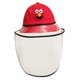 thumbnail image 5 of Sombrero De Doble Protección Para Bebés Con Cubierta Facial A Prueba De Polvo Anti-escupir Rojo-L, 5 of 5