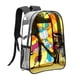 thumbnail image 2 of Mi Vida como Robot AdolescenteMochila transparente temática, resistente y duradera, bolsa see-through para trabajo, deporte, universidad y viaje, 31 × 43 cm, 2 of 6