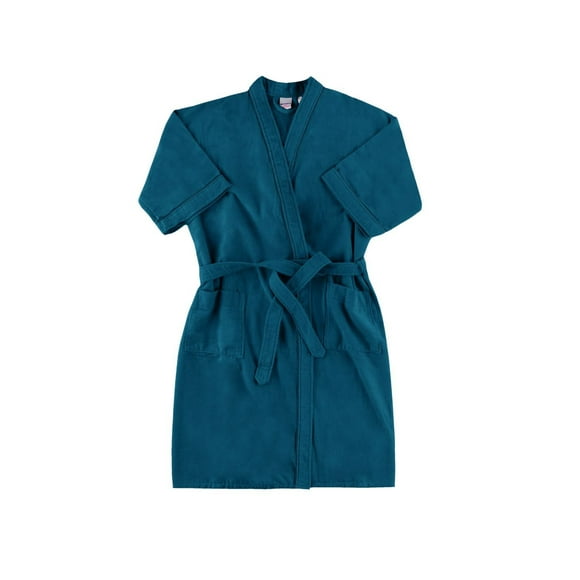 Bata Venus Azul Atlántico Terciopelo M - 300g/m² - 100% Algodón
