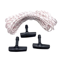 Magideal - 3 Piezas Cordón De Cable De Tirón Con Manijas De Arranque Mango Ergonómico Reemplace Directamente Accesorios Versátiles De 10 M Cuerdas Para Céspedes