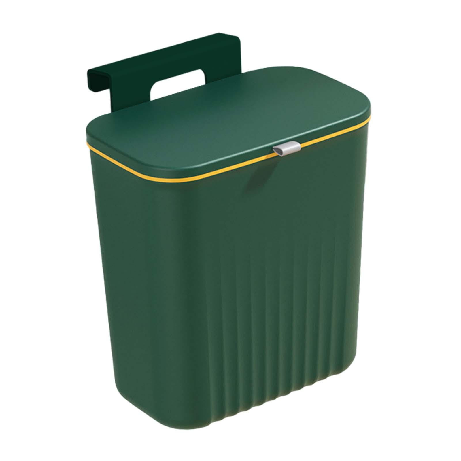 Magideal - Cubo De Basura De Cocina Colgante, Cubo De Basura, Cubo De Basura Debajo Del Fregadero, Cubo De Basura Montado En La Pared Para Baño, Camping, Sala De Verde