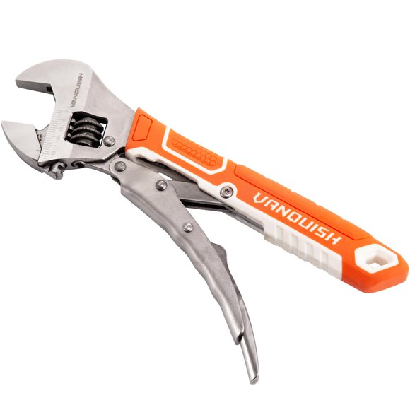 Llave Vanquish de 25 cm con bloqueo ajustable de acero CR‑V
