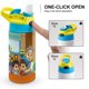 thumbnail image 4 of Omar y Hana: Telón de Fondo Botella de Agua con Tapa Pop Top de Un Toque, Acero Inoxidable, a Prueba de Fugas, para Deportes, Botella Infantil azul 12 oz, 4 of 6