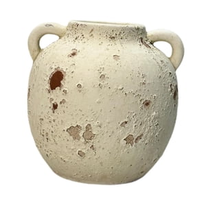 Magideal - Jarrón De Cerámica Rústica Jarrón Decorativo Decoración Florero De Cerámica De Flores Para Plantas De Interior De Escritorio Inauguramiento Diseño Retro