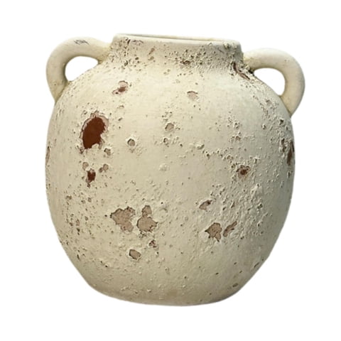 Magideal - Jarrón De Cerámica Rústica Jarrón Decorativo Decoración Florero De Cerámica De Flores Para Plantas De Interior De Escritorio Inauguramiento Diseño Retro