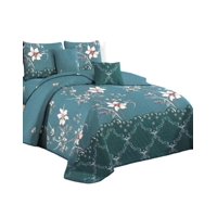Genérico - Cubrecama Quilt Verano 2 Plazas + 2 Fundas Almohada D15