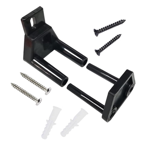 Bothyi - 2 Uds Guías De Piso Para Puerta Corrediza De Granero Guía Inferior Montaje En Piso Riel Montado