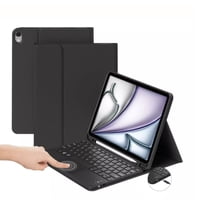 Genérico - Funda + Teclado Bluetooth Para Ipad Air 11 M2 2024 - Negro