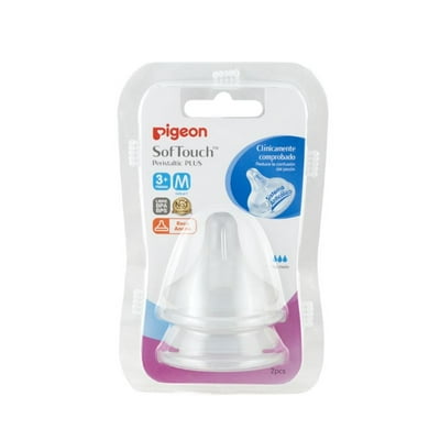 Chupete Mamadera Boca Ancha M Transparente  Pigeon