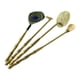 thumbnail image 1 of 4 Piezas Kit para Hacer Incienso con Cucharilla Prensa Pala Cepillo de Latón Artesanal Adecuado para Meditación Yoga Sala de Té Dormitorio Oficina Decoración de Escritorio, 1 of 5