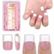 thumbnail image 1 of Uñas postizas NOVO OVO 240 uds BERRY PINK con punta francesa, 1 of 7