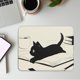 thumbnail image 2 of Alfombrilla de ratón XSXXSC 26x21 cm Gato negro Kawaii Anime, 2 of 6