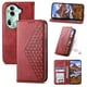 thumbnail image 4 of Funda Flip FOXDOCK para OPPO Reno 11 5G , Estilo Billetera con Diseño Rombo, Correa de Mano y Soporte, Uso Diario, 4 of 6