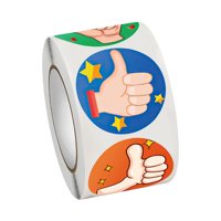 Bothyi - 500 Piezas De Pegatinas Motivacionales, Pegatina De Pulgar Hacia Arriba Para Fiesta, Paquete De Regalo, Diámetro De 1 Pulgada