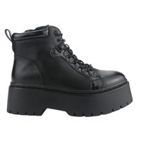 Botin Chalada Mujer Rust-21 Negro Plataforma