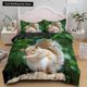 thumbnail image 1 of Squirrel Duvet Cover Lovely Animal Bedding Set for Kids Teens Adults Wildlife Green Leaves Soft Quilt Cover Bed Sheets, 1 of 5