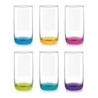 Genérico - Set De 6 Vasos Altos Monterrey Fondo Color