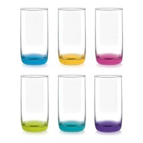 Genérico - Set De 6 Vasos Altos Monterrey Fondo Color