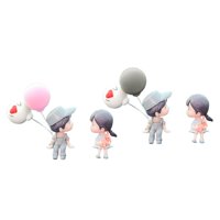 Magideal - 2 Piezas Decoración Para Tablero De Auto Figuras Pareja Muñecos Globos Pvc Duradero Estilo Divertido Adecuado Para Regalo Dormitorio Oficina Coche Muñeca Pareja Gris