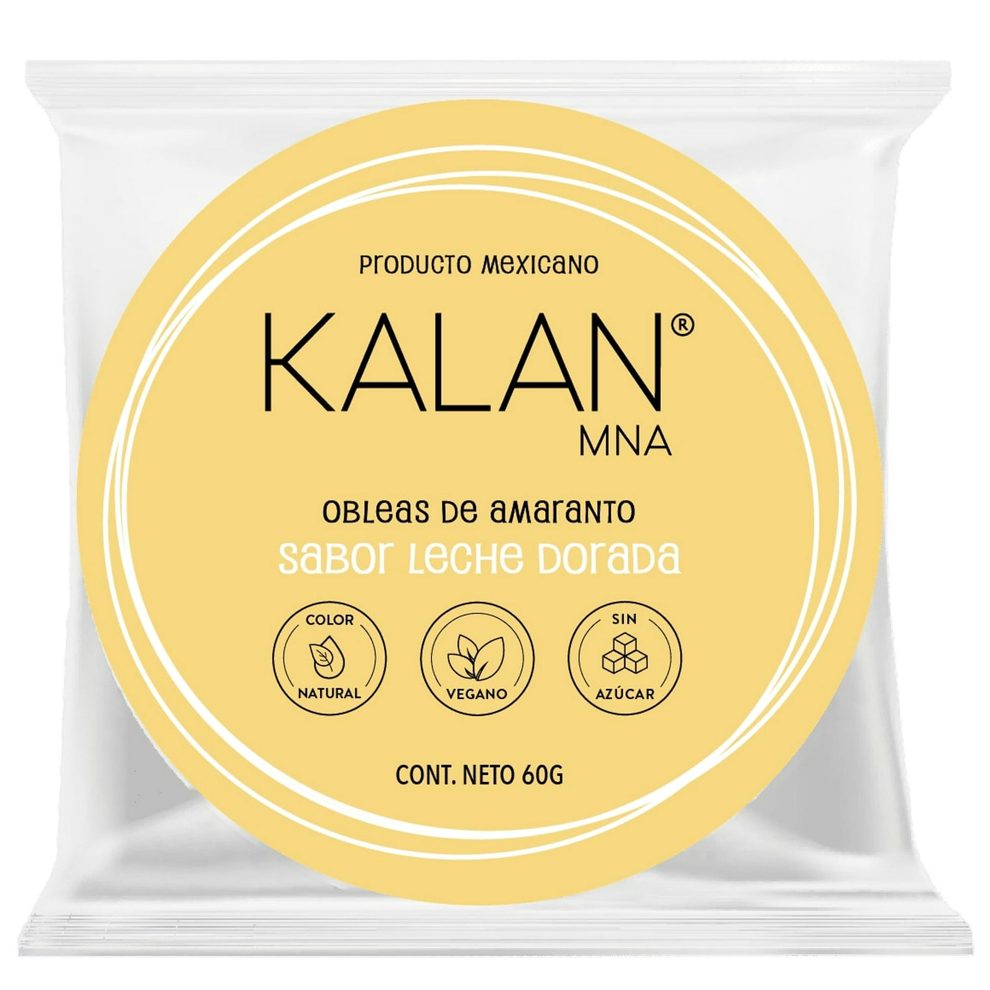 Kalan - Obleas De Amaranto Sabor Leche Dorada