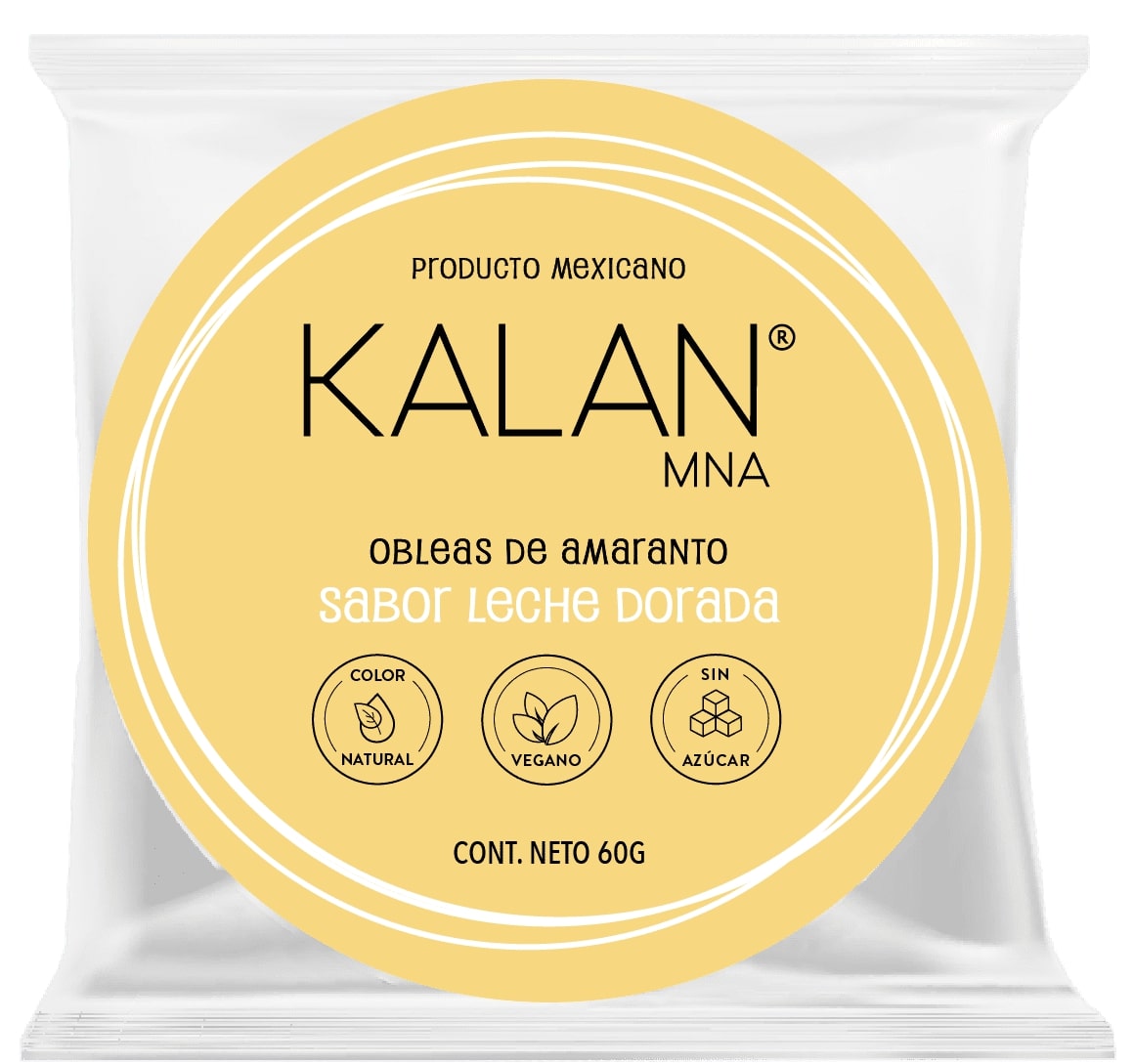 Kalan - Obleas De Amaranto Sabor Leche Dorada