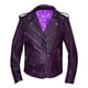 thumbnail image 1 of Chaqueta Unik International de piel de cordero morada para mujer talla L, 1 of 1