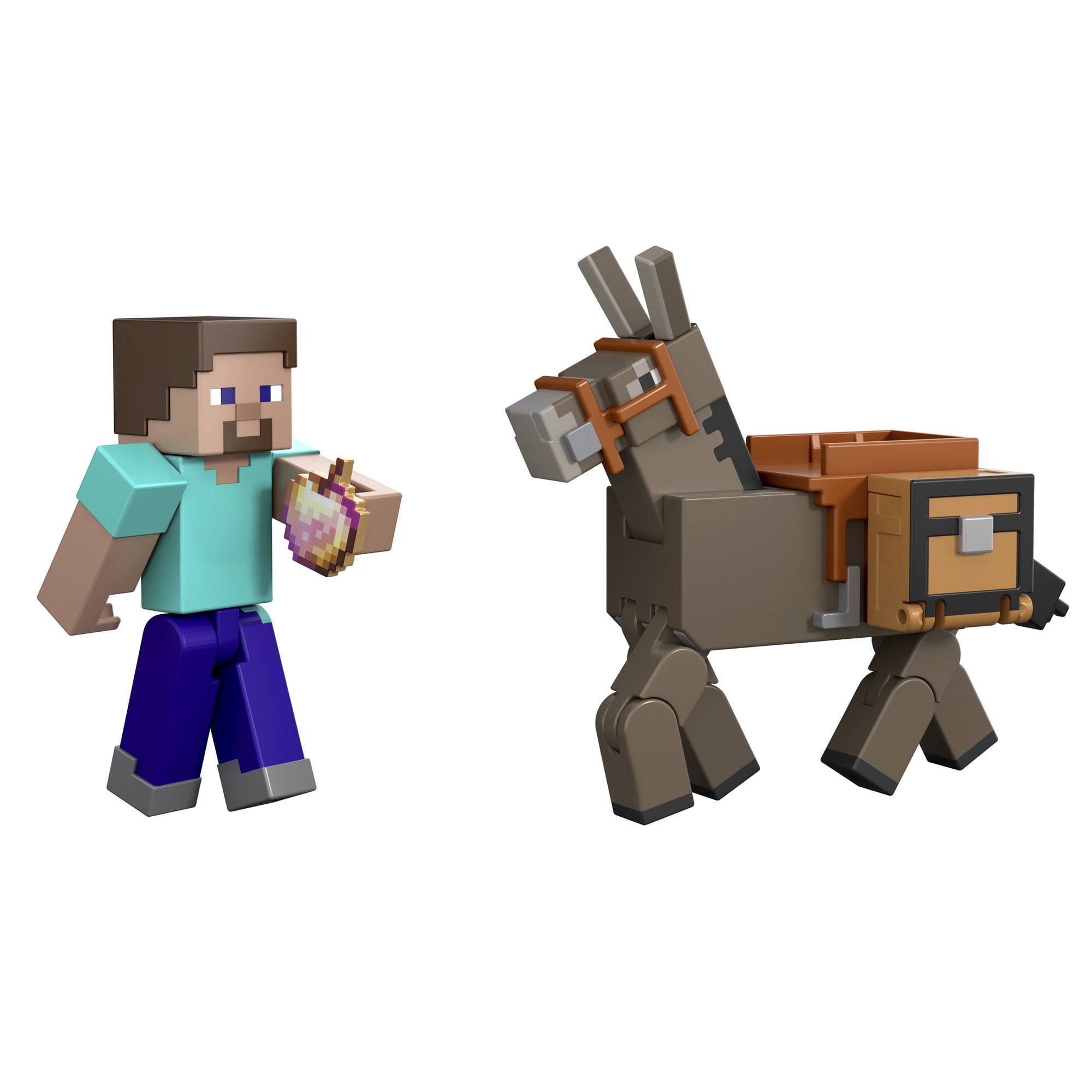 Figura de Acción Minecraft Figura 2 Pack 8.25 Cm Diseño Pixelado Deluxe 6+