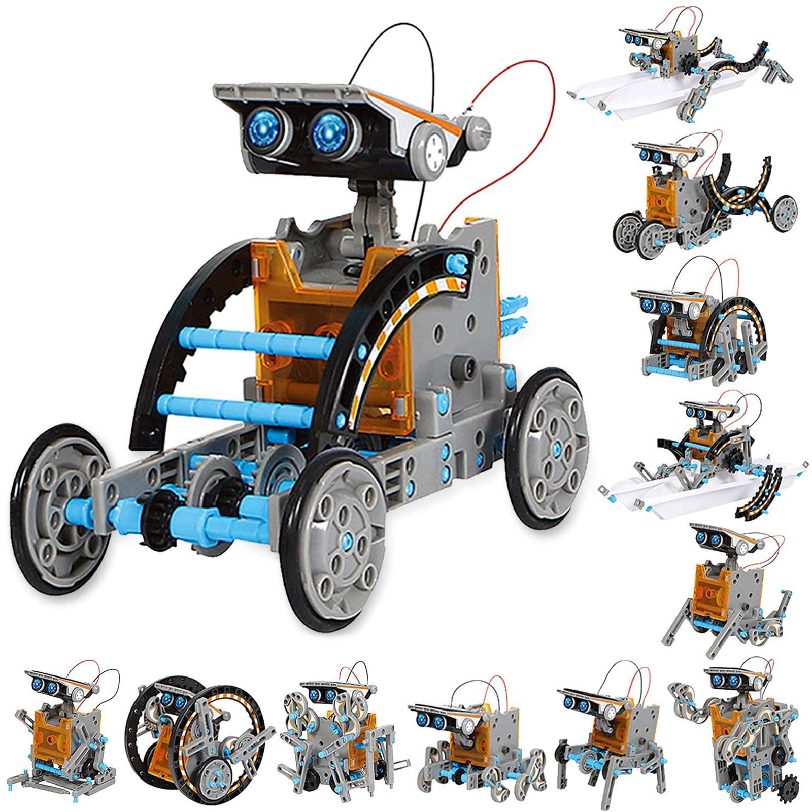 Robot Solar Educativo, Juguetes Sillbird Stem, 12 En 1, 190 Piezas