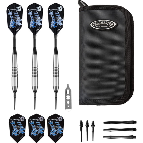 Darts Viper Rock & Roll de punta blanda con Casemaster Black 20-9023