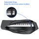 thumbnail image 4 of Funda para Teclado de 88 Teclas NKTM, 136 cm x 32 cm x 16 cm, Bolsa para Teclado Eléctrico y Piano con Asas y Correas Ajustables para Hombro - Negro, 4 of 8
