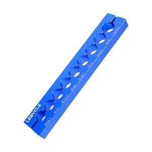 Ioensy - Abrazadera Para Cubo De Horquilla Delantera De Bicicleta, Accesorio De Choque Trasero, Tornillo De Banco Resistente Multifuncional, Mordaza Azul De 16,7 A 20,5