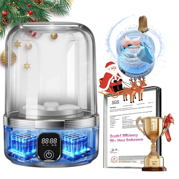 Mini Lavadora Vbilobec 5.0 Mejorada 1.5L con Batería de 7000mAh