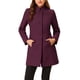 thumbnail image 1 of Abrigo de Invierno de Mujer INSPIRE CHIC de Largo Medio con Cuello Alto, Abotonado, con Bolsillos Inclinados y Forro Completo Rojo Purpúreo L, 1 of 6