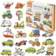 thumbnail image 1 of Juguete Madera Vehiculos Magneticos 20 Pz, 1 of 2