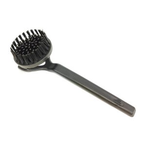 Magideal - Cepillo De Limpieza Para Máquina De Café, Cepillos De Limpieza Profunda Con Cerdas De Nailon De Mango Rgo, Cabezal De Cepillo Redondo Profesional Para 58Mm