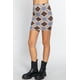 thumbnail image 3 of Minifalda de Jersey Jacquard de Rombos, 3 of 5