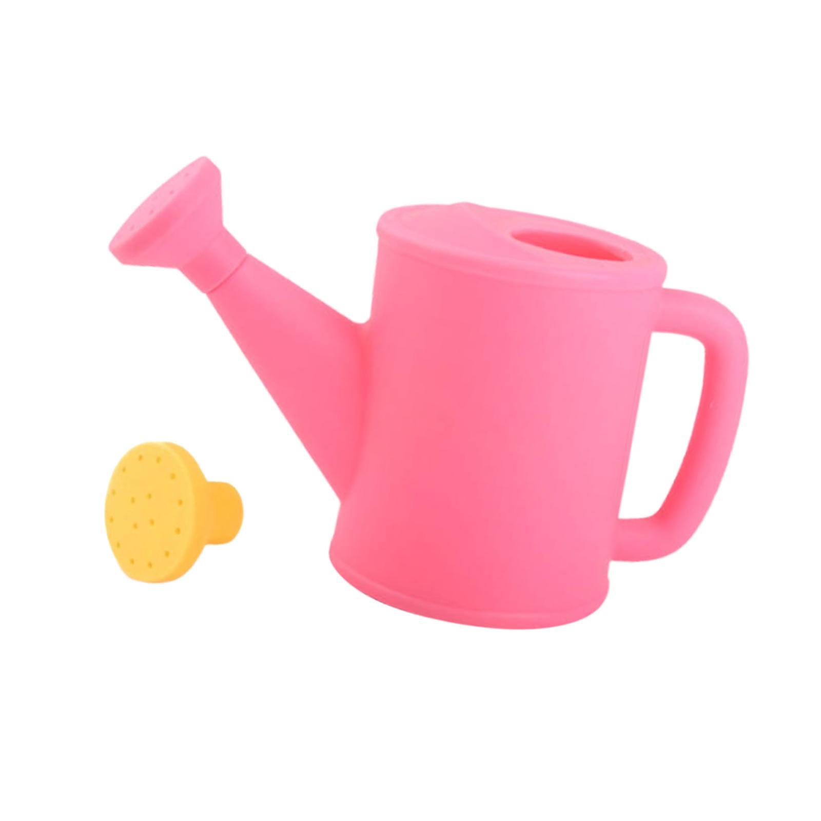 Ioensy - Regadera Pequeña Con Aspersor De 700 Ml Para Plantas De Jardín Y Bonsái, Color Rosa