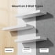 thumbnail image 4 of Juego De 3 Estantes Flotantes Color Blanco, 4 of 7