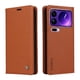 thumbnail image 2 of Funda Billetera de Cuero para Xiaomi 17 Pro Max con Tarjetero y Soporte - Tapa Magnética Marrón, 2 of 5