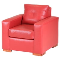 Muebles Altiro - Sofá Israel 1 Cuerpo - Cuero Sintético Pu Rojo