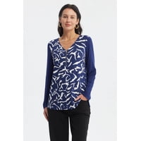 Fashionspark - Polera Mujer Media Pata Con Cierre Azul Oscuro