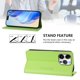 thumbnail image 3 of Funda Billetera con Soporte para iPhone 16 Pro Bloqueo RFID Plegable Verde claro, 3 of 6