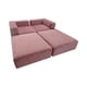 thumbnail image 2 of Sofa Cama Arkos Dos Cuerpos En Felpa Palo Rosa, 2 of 3