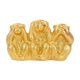 thumbnail image 1 of Escultura De Monos, Resina Decorativa Hecha A Mano Para El Hogar, Mesa, Regalo Memorable, Dorado, 1 of 5