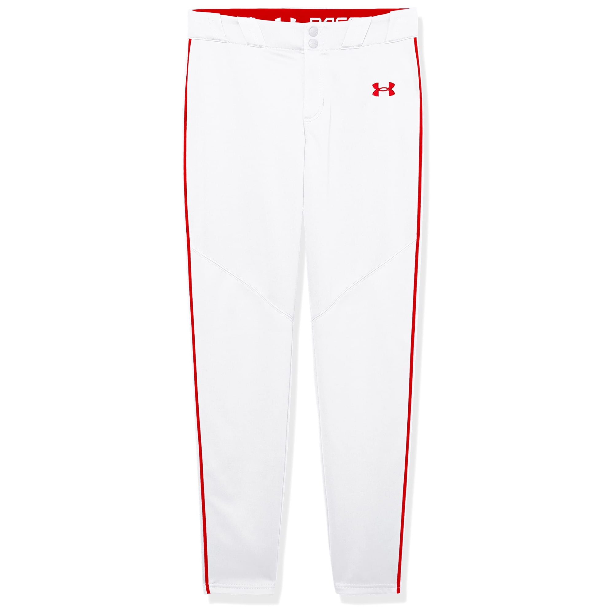 Pantalón De Béisbol Under Armour Utility Para Niños, Blanco/rojo, Talla M