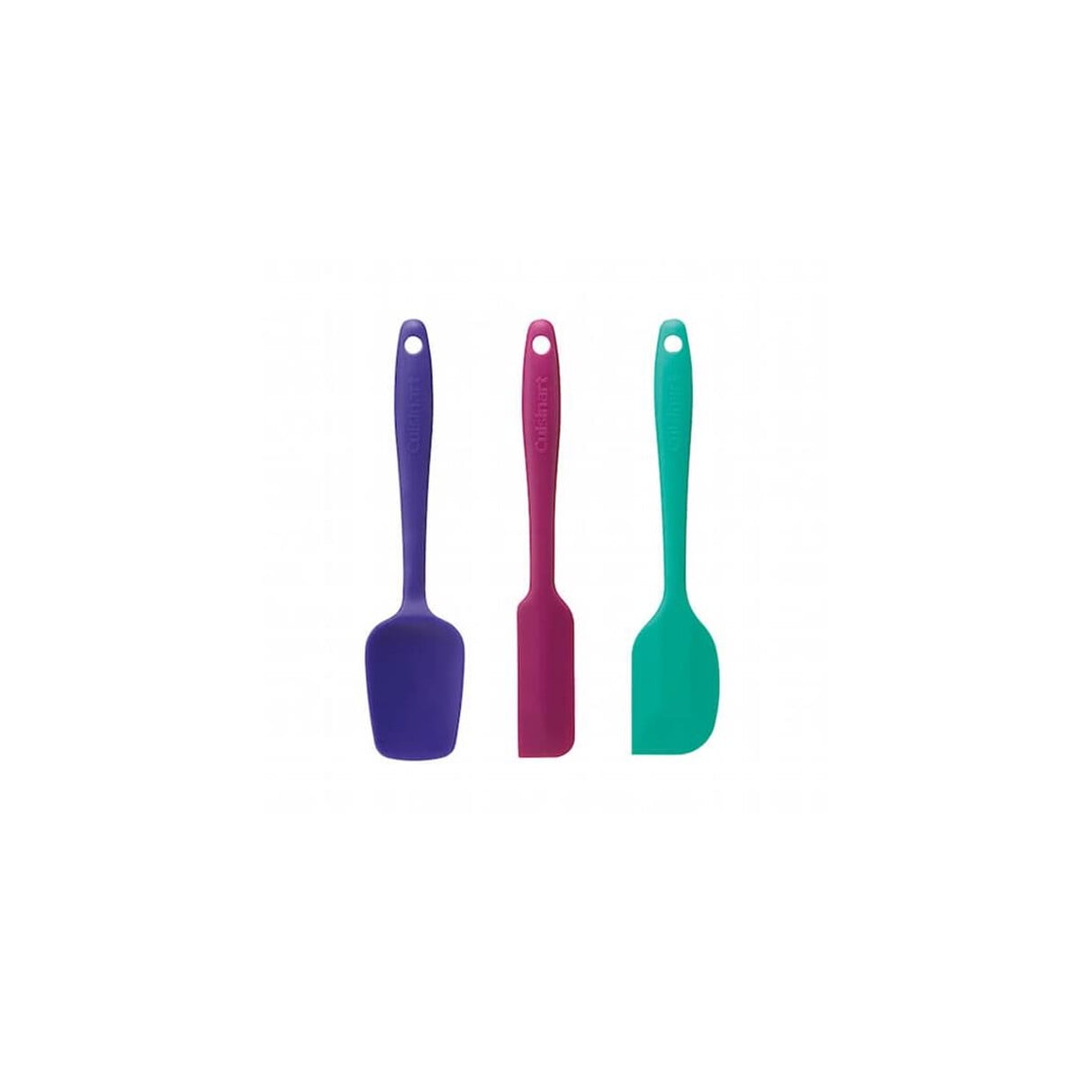 Set Espatulas Mini Cuisinart Silicona Colores Jewel 3 Unidades