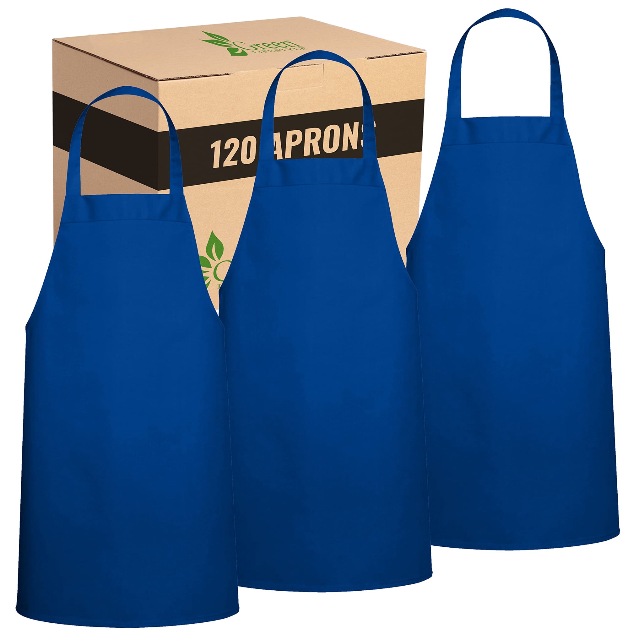 Delantal Green Lifestyle Professional Chef, Paquete De 120 Unidades, Azul Real